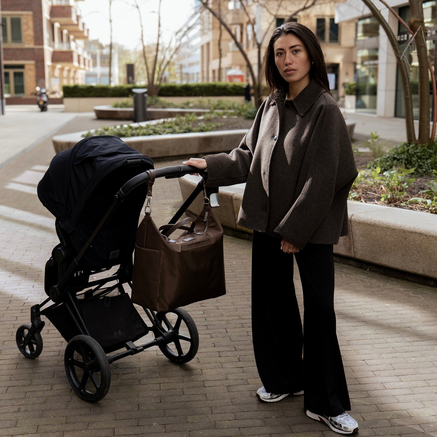 Wickeltasche - Nylon Braun